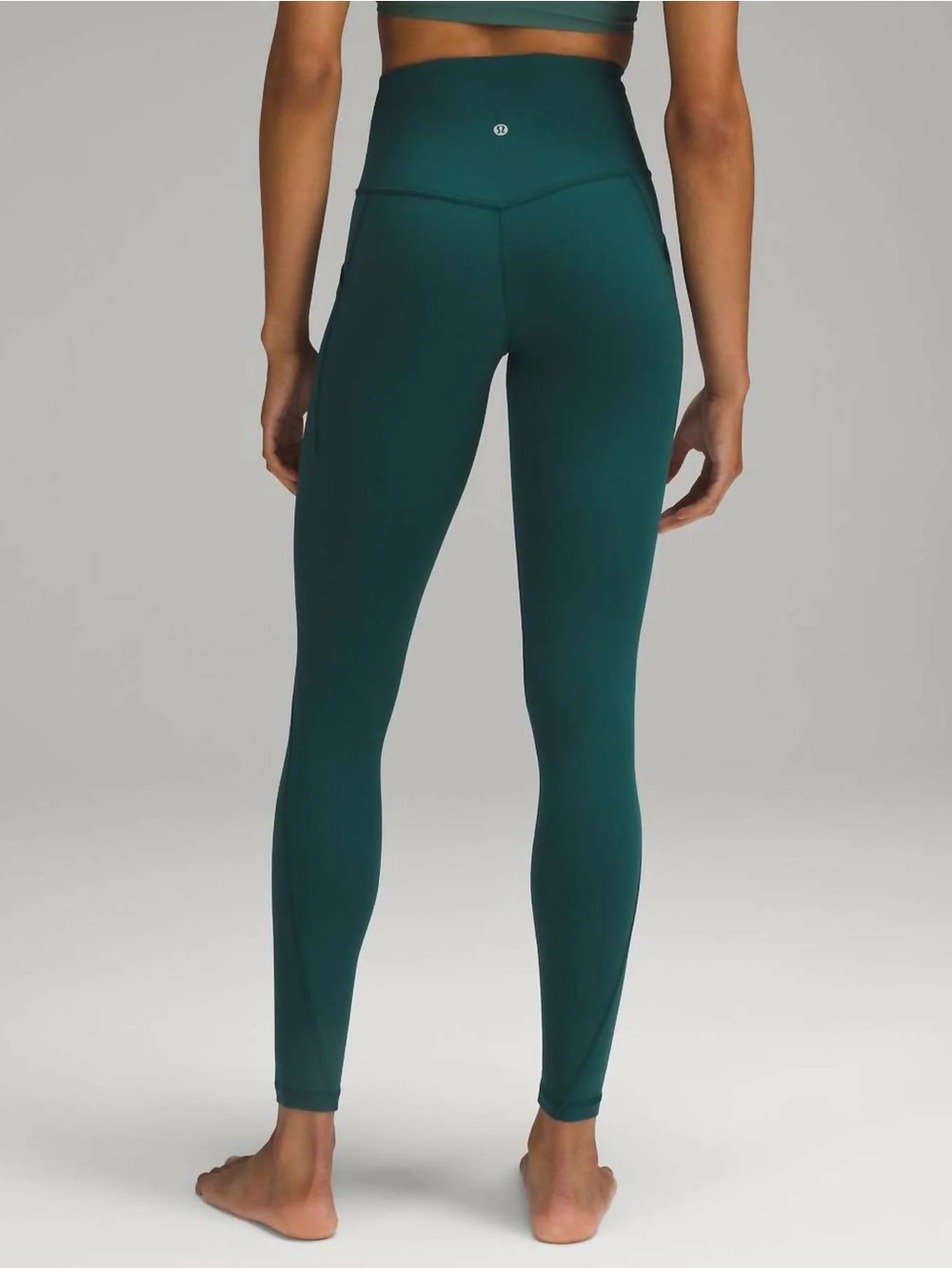Lululemon High Waisted Align Leggings 28” Storm Teal Size 6 EUC - Picture 2 of 5